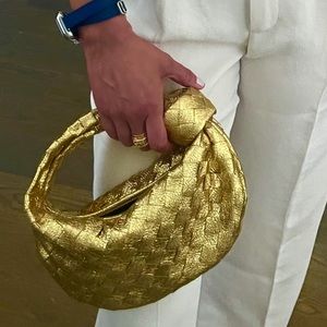 Bottega Veneta Mini Gold Jodie